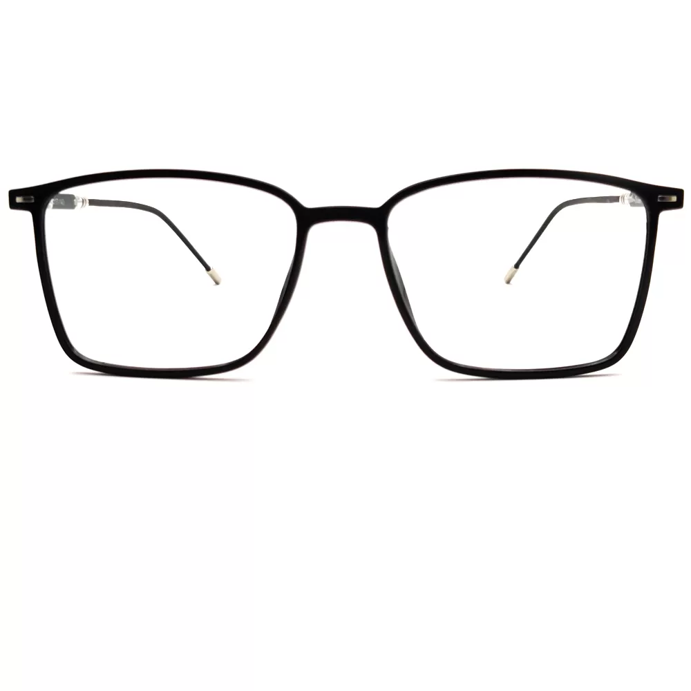 buy black rectangular flexible eyeglasses online at octa lifestyle