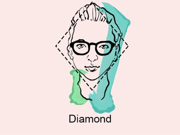 The diamond-shaped face, also known as the diamond-shaped face, is characterized by wider cheekbones, narrower forehead and chin, and is considered one of the longer face shapes. International diva Rihanna is the representative of this face shape. Fortunately, people with this face shape can wear a round or oval frame, which will soften the contours of the face. You can also choose frames with bright colors to make the face contour look better. There are still many choices in choosing frames.